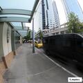 Truck damages sprinkler head in parking garage