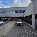 Traffic stop at Bristol-Myers Squibb building