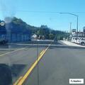 SUV driving without lights near South Hill gas station