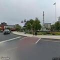 Police check suspicious person near parking garage
