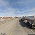 Vehicle briefly leaves road to avoid coyote on US 60