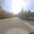 Tree blocking road on St. Croix Trail in Afton