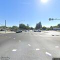 Traffic lights flashing red at Maude and Mathilda