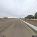 Report of pickup swerving and hitting curb