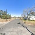 Downed power line hanging over roadway