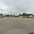 Traffic stop on red Ford Focus at highway junction