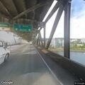 Stalled vehicle blocks lane on Markham Bridge