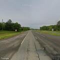 Vehicle crash with smoking car off roadway