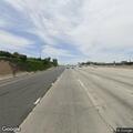 Pedestrian walking on I-5 near 4th Street