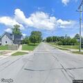 Loose German Shepherd near park and cemetery