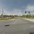 Vehicle stuck in median on Cloud Springs Road