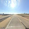 Officer checks for hazards on eastbound turnpike
