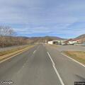 Road debris and runoff on US 460 near Rich Creek