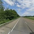 Car hits deer on thruway, driver has leg injury