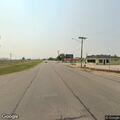 Loose gravel hazard on Highway 30 near Sutherland
