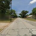 Vehicle hits road hazard causing sparks