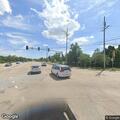 Officers look for blue Volkswagen near intersection