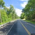Tree blocking roadway on bridge at New Litchfield