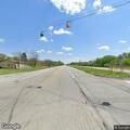 Motorcycle and truck crash with fire in ditch