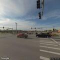 Semi blocks right-turn lane at highway intersection