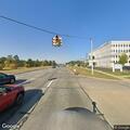 Red traffic signal out at Custer and Hall Road