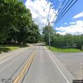 Vehicle crashes off road into utility pole
