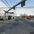 Single car crash with fluid spill on roadway