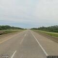 Semi trailer dragging object and causing sparks