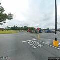 Person with knee injury at highway address