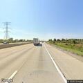 Traffic stop on semi at South Huron River Drive