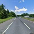 Disabled tanker truck on I-87 left shoulder