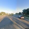 Pedestrian in roadway nearly hit by passing car