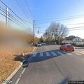 Patrol check for wet concrete at Niantic intersection