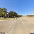 Traffic stop on blue Volvo sedan