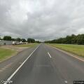 Abandoned silver Chevy left on US 271 North