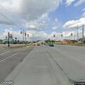 Reckless silver SUV with rear damage on M-55