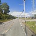 Flooded roadway on Elizabeth Street near Route 837