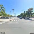 Man sleeping on bus platform in San Jose