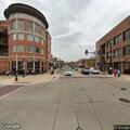 Car hits street sign at Main and Burlington