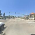 Fuel spill from ruptured saddle tank near bus stop