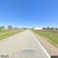 Police vehicle disabled with smoking hood on Highway 163