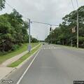 Car and work truck crash near Montauk Highway
