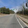 Traffic stop and downed tree blocking roadway