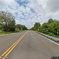 Road hazard from wood in northbound lanes