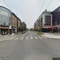 Car blocking bus lane on Queen Anne Avenue
