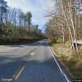 Tree blocking roadway on Deep Creek Road