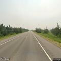 Vehicle smoking after deer collision on Highway 2