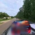 Traffic stop on gray Chrysler with no tag
