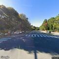 Two-vehicle crash with heavy damage at intersection