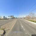 Police pursue blue Dodge Charger on Highway 99